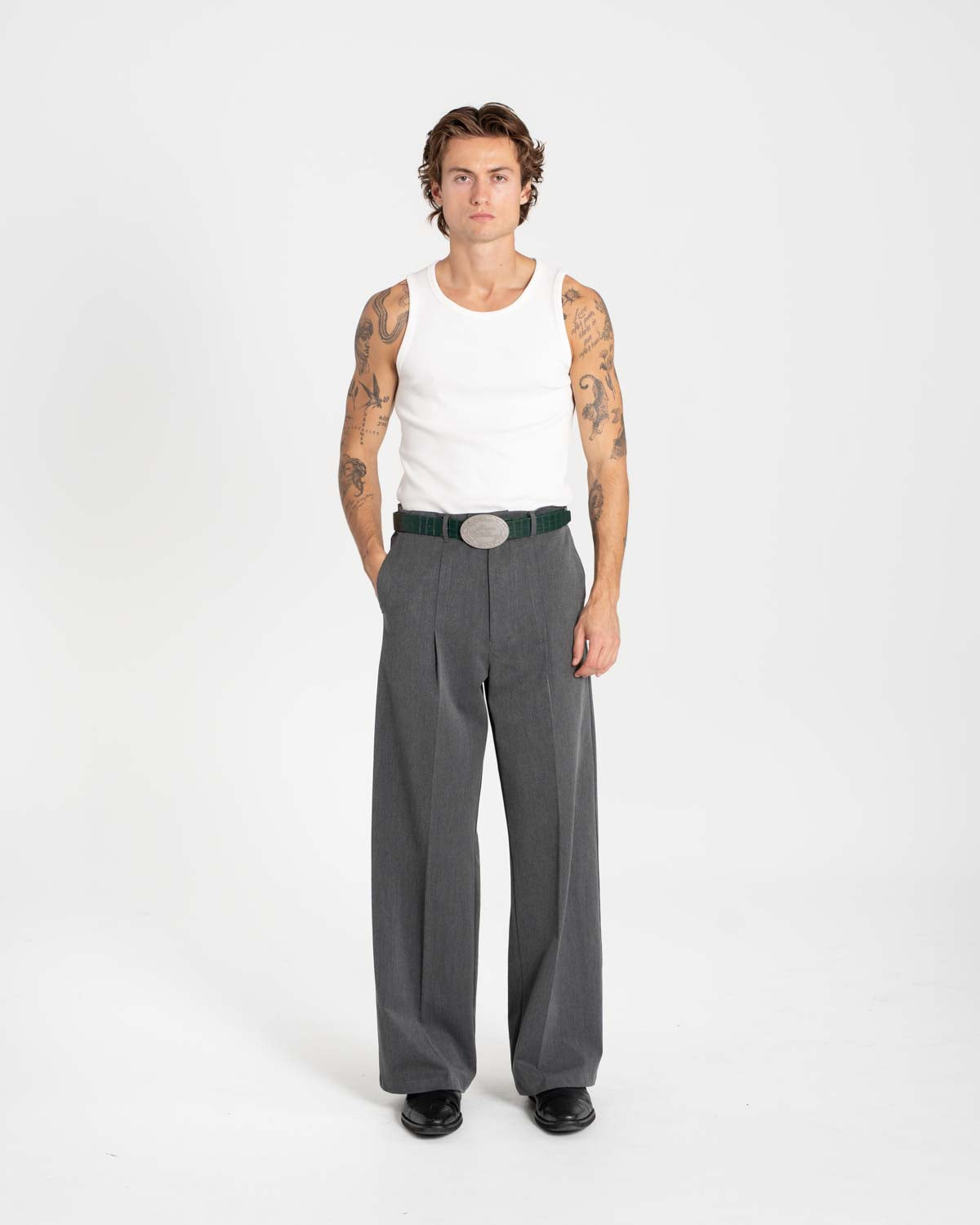 Croc Belt Green